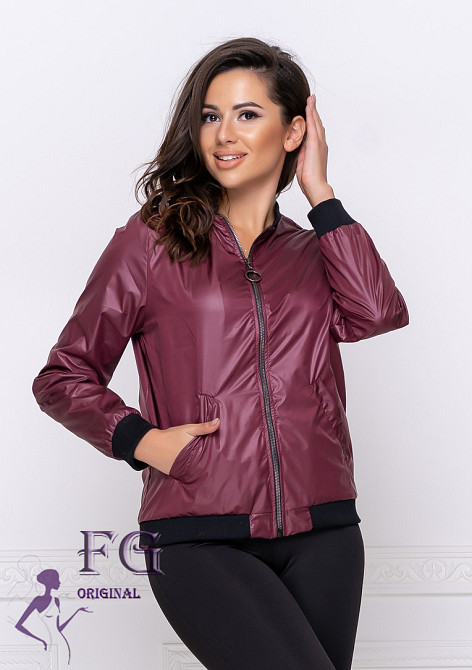 Жіноча вітровка "Ring" оптом | Розпродаж моделі 42-44, Бордовий Київ - фото 2