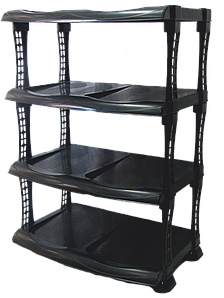 Полка для обуви Люкс 5 секций черная Харьков - изображение 1