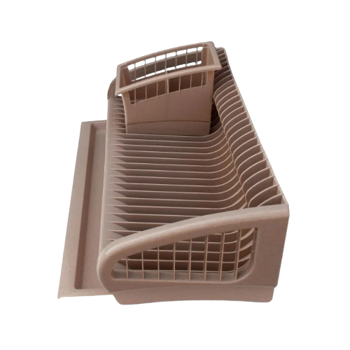 Сушарка для посуду + підставка для ст.приладів 2в1 пластик бежевий 191-13 Ламела Житомир - фото 6