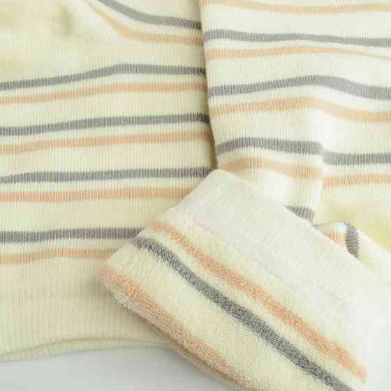 Теплые носки женские классические у полоску GM Textile Высокие 36-41 Бежевый Сумы