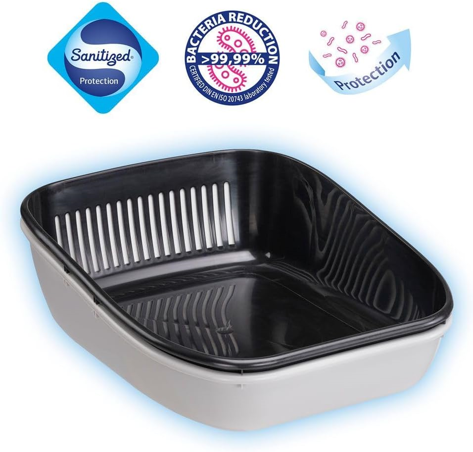 Лоток з просіюванням і антибактеріальним покриттям для кішок Ferplast Birda Basic Sanitized (Ферпласт Бірба) Запоріжжя - фото 3
