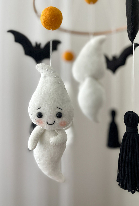 Мобіль на ліжечко для немовлят WoollyFox " Веселі привиди" Київ - фото 5