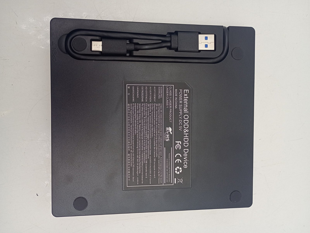 Зовнішній CD/DVD привід ORIGBELIE з 2*USB, 2*Type C та слотами для карт TF/SD (товар вживаний) Луцк - изображение 5