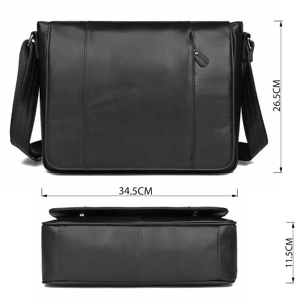 Сумка чоловіча Чорна (Vintage) Київ - фото 17