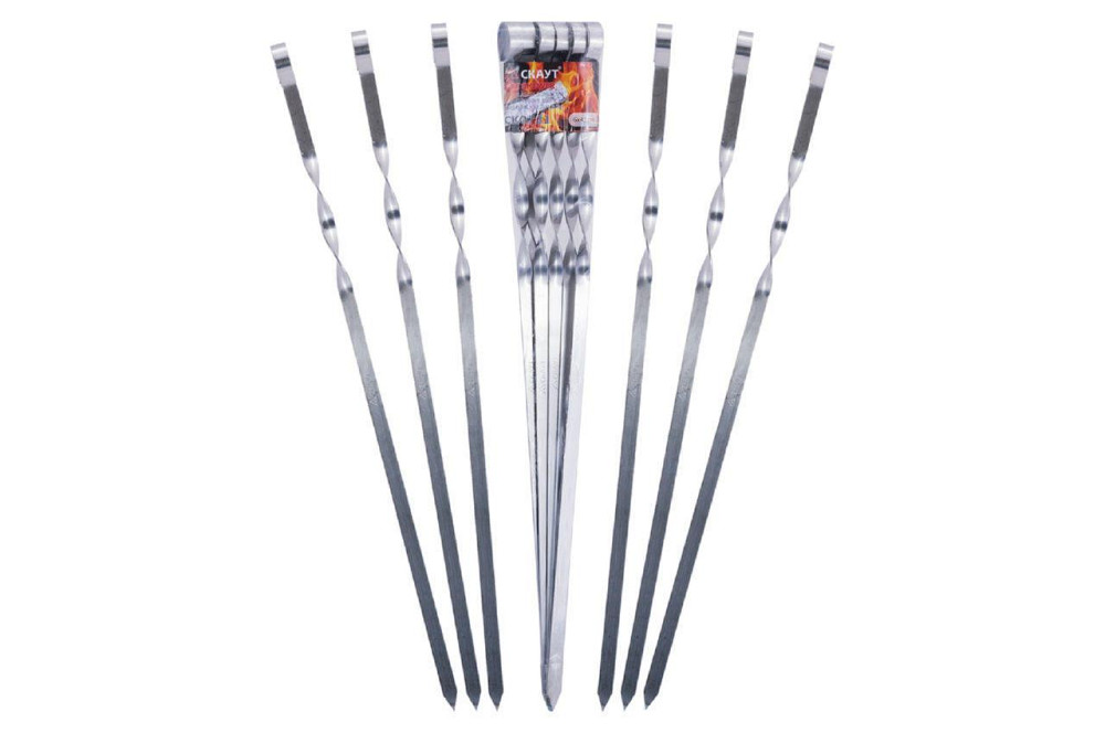 Набор шампуров Скаут - 450 мм (6 шт.) Полтава - изображение 1