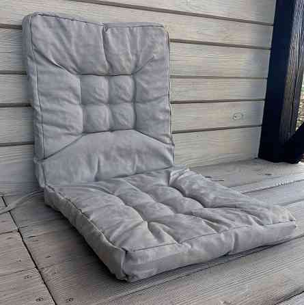 Подушка для стільців (50x120х8 см) подвійна Decorator Sawana колір світло-сірий 84-139 Київ