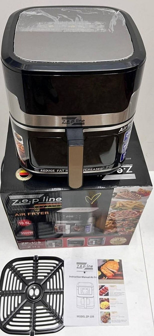 Аэрофритюрница Гриль: Zeplin-109 с сенсорным управлением , 10.5 л. 3500ВТ. Киев - изображение 3