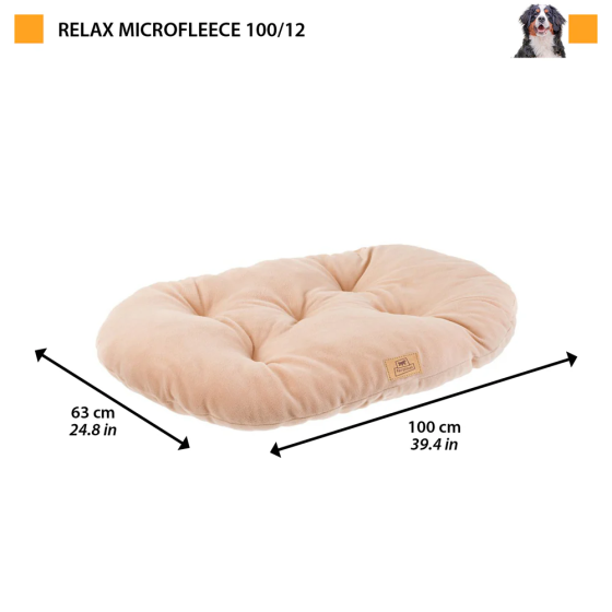 Лежак — подушка для собак і котів із мікрофлісу Ferplast Relax Microfleece (Ферпласт Релакс Мікрофліс) Запоріжжя