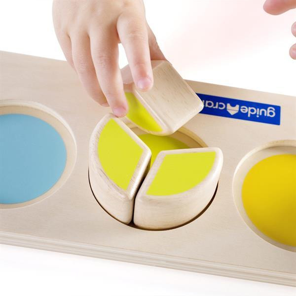 Деревянный пазл-сортер Guidecraft Manipulatives Секторы круга (G6739) Харьков - изображение 14