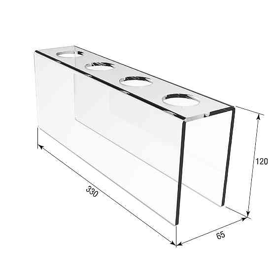 Підставка EKOSTAR для вафельного ріжка на 4 шт. Акрил 3 мм Київ