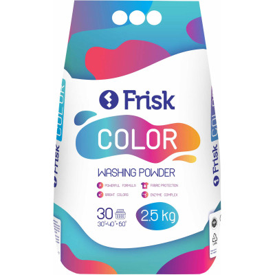 Стиральный порошок Frisk Color 2.5 кг (4820197121137) Винница - изображение 1