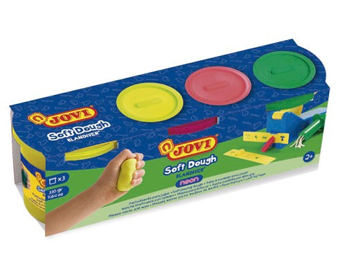 Тісто-паста для ліплення Jovi Blandiver Neon 3 кольори по 110г (403F) Киев - изображение 1