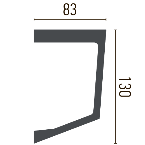 Карниз полиуретановый гладкий Gaudi Decor P 885 Днепр - изображение 2