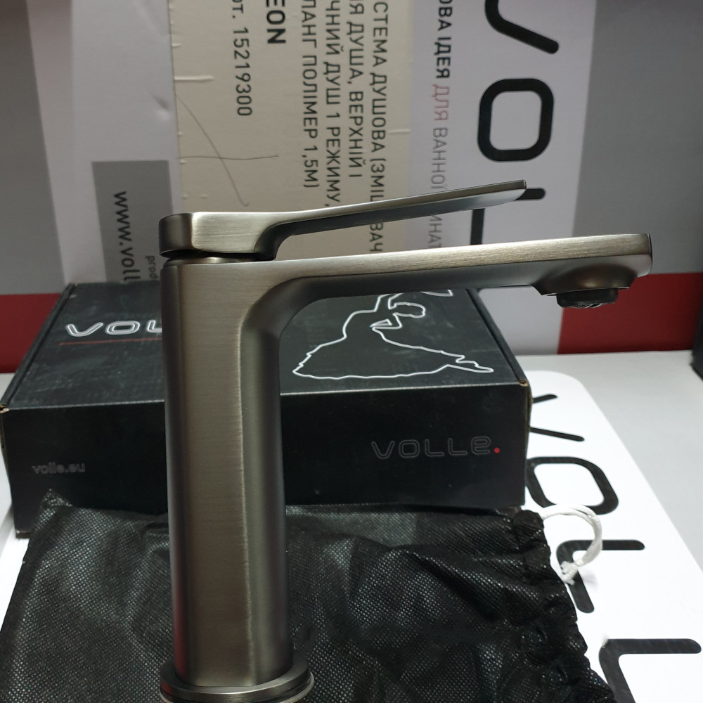 Смеситель для раковины  Volle SOLO pistola gris графит 1510.011105 Киев - изображение 2