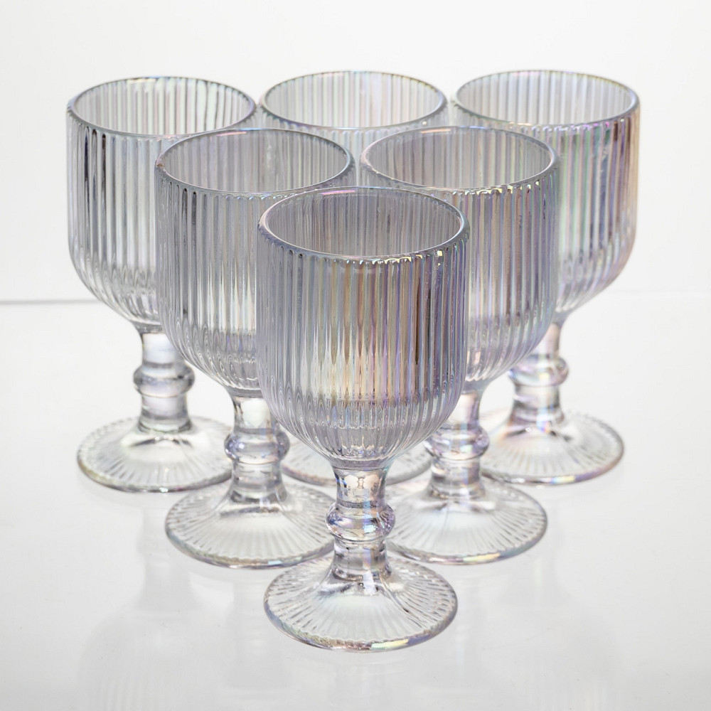 Набір чарок на ніжці 6 штук 50 мл для міцних напоїв Yiwu HP-19-203 Київ - фото 1