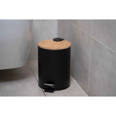 Контейнер для сміття Ardesto Minimalism З педаллю Чорний 3 л (ARHB3601BB) Вінниця - фото 2