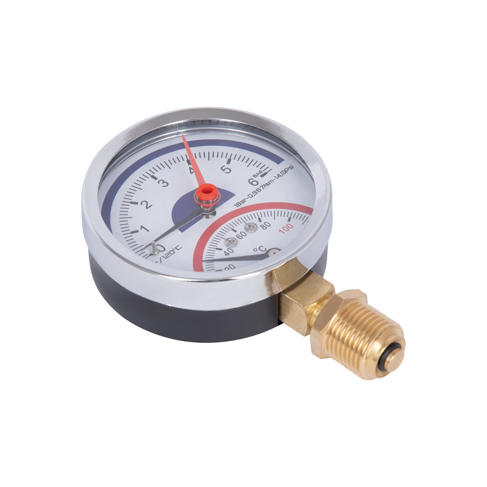 Термоманометр Thermo Alliance Standart 80 мм 1/2", нижнє під'єднання SD1726B Київ - фото 5