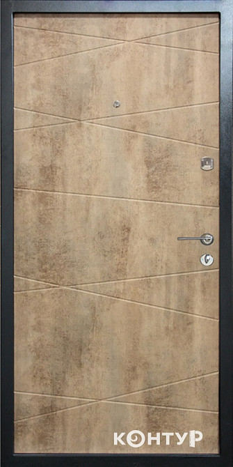 Двери квартирные, серия ТИП 2.3 модель 100 бетон темный/бетон светлый 860 Киев - изображение 2