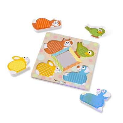 Развивающая игрушка Melissa&Doug Зеркальный формовой пазл с пушистыми домашними животными (MD1898) Винница - изображение 4