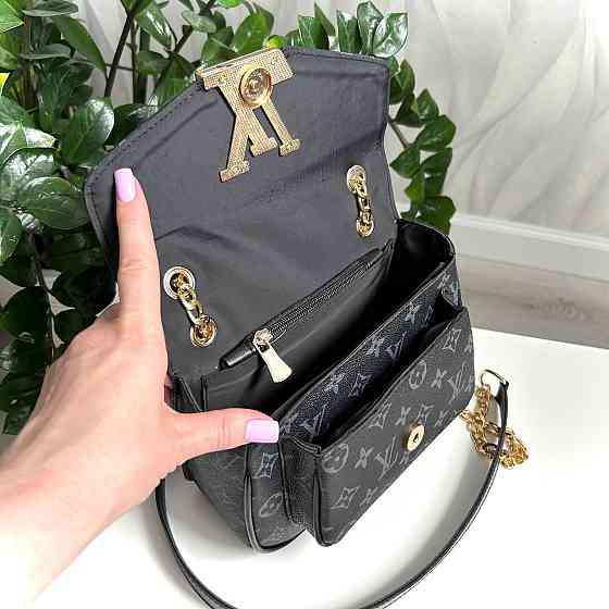 Брендовая женская сумка LV. Женская сумка маленькая через плечо LV Киев