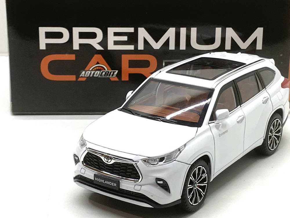 Машина Автосвит Toyota Highlander инерционная открываются двери капот багажник 21см Білий (AP-2024) Чернігів - фото 10
