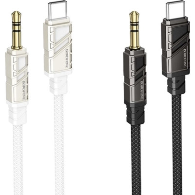 Кабель мультимедийный USB-C to 3.5mm M 1.0m BL22 black BOROFONE (6941991117763) Винница - изображение 3