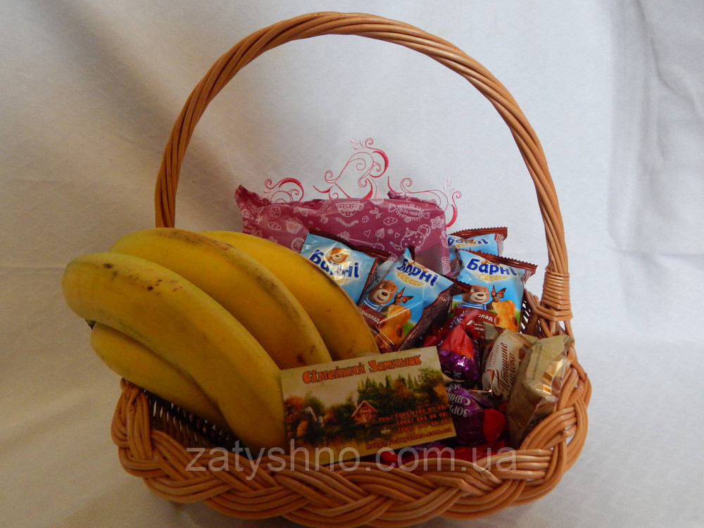 Фруктовий подарунковий кошик Київ - фото 9