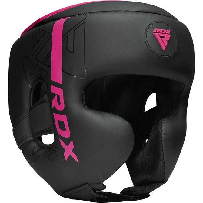 Боксерський шолом RDX F6 KARA Matte Pink S (капа в комплекті) Каменское - изображение 4