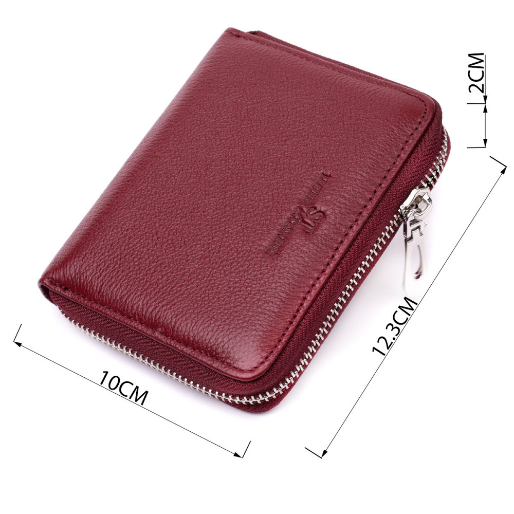 Практичный кошелек для женщин из натуральной кожи ST Leather 22450 Бордовый Киев - изображение 3