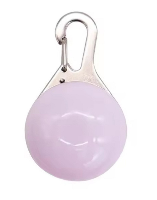 Светящийся брелок на ошейник для собак или котов, имеет три режима свечения сиреневый Киев - изображение 1