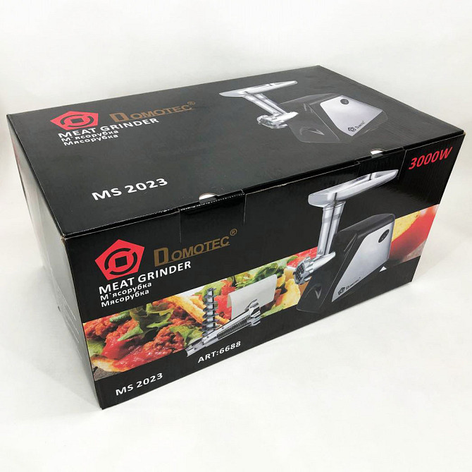 Мясорубки с реверсом DOMOTEC MS-2023 2800 Вт, Электромясорубка для дома электрическая FD-415 с насадками Киев - изображение 8