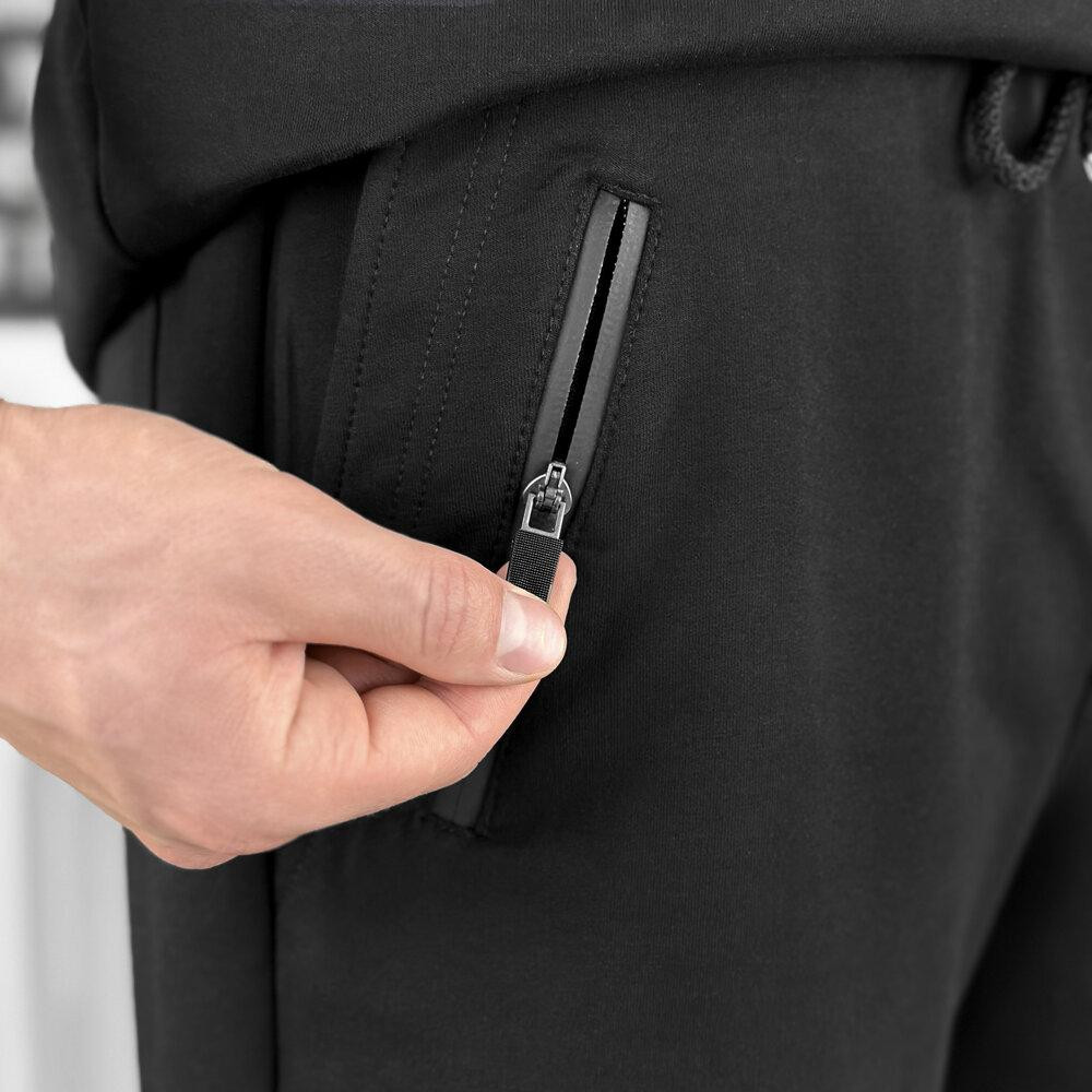 Чоловічі літні чорні шорти Pobedov Griz Київ - фото 3