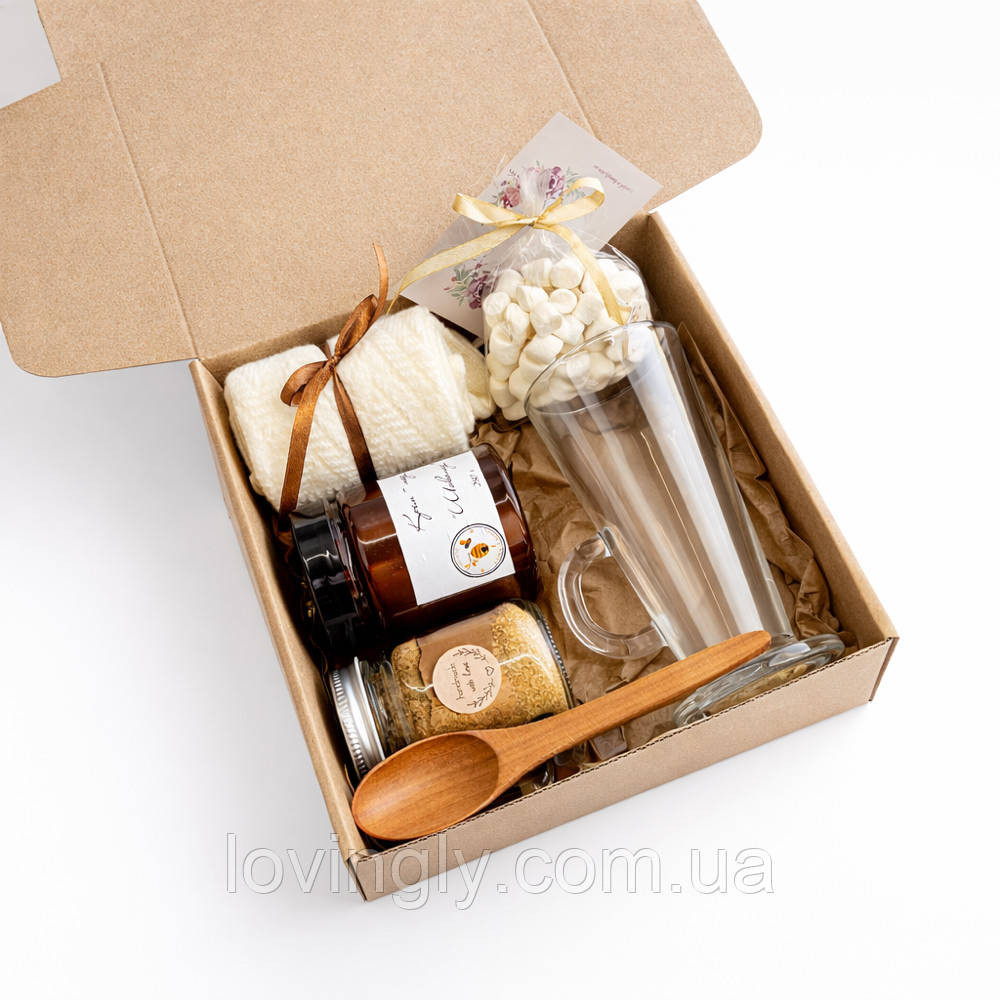 Подарочный набор с горячим шоколадом, крем-медом и шерстяными носками Ирпень - изображение 6