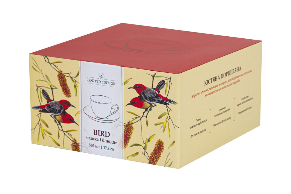 Чашка с блюдцем Limited Edition Bird, 2 предмета (6634556) Киев - изображение 4
