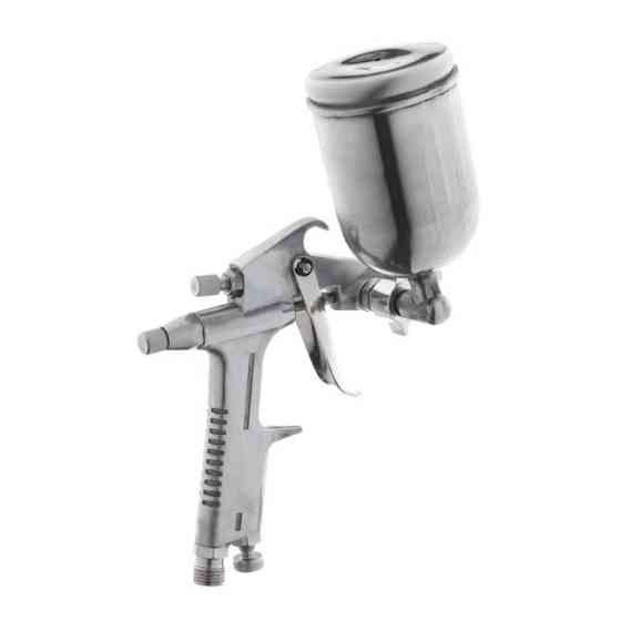 Фарбопульт пневматичний HP MINI, форсунка: 0,5 мм, верхній металевий бачок: 200 мл, 5 бар INTERTOOL PT-0301 Київ