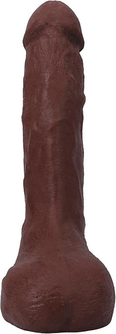 Фалоімітатор, що кінчає Doc Johnson The Realistic Cock ULTRASKYN - Squirting 9,5 Inch Chocolate Sex Aura Київ - фото 4