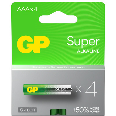 Батарейка Gp AAA LR3 Super Alcaline * 4 (24A21-SB4 / 4891199218224) Вінниця - фото 1