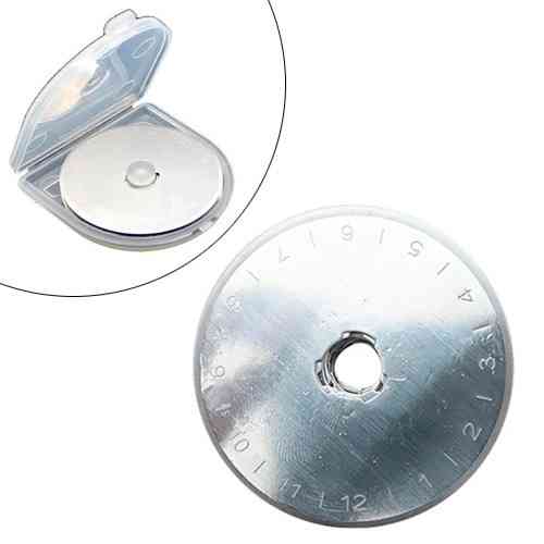 Запасні леза 45 мм для роликового ножа, набір 10 шт у кейсі для пэчворку та рукоділля Київ