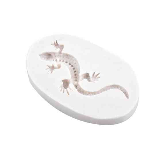 Молд силиконовый Ящерица 66 на 42 мм серый Киев