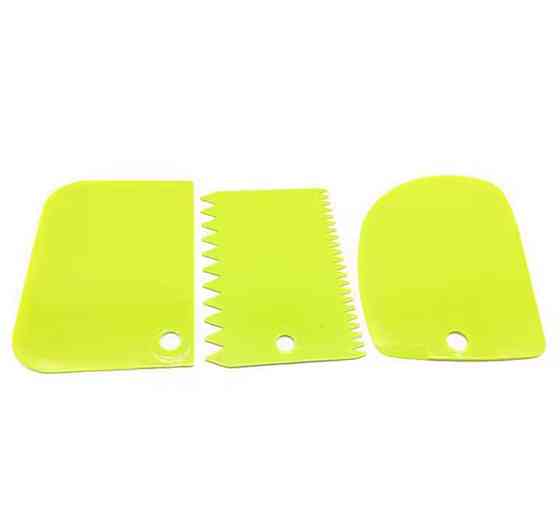 Набор кондитерских шпателей для тортов 3 штуки 8 на 12 салатовый Киев