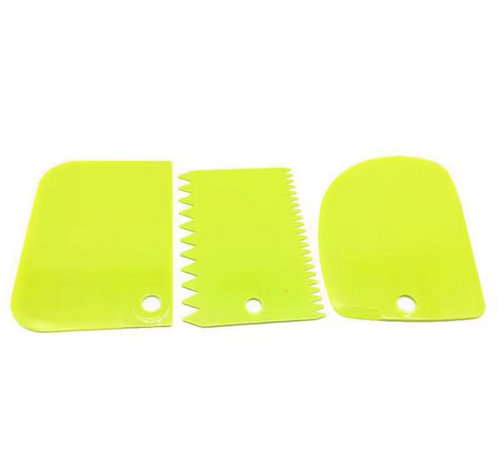 Набор кондитерских шпателей для тортов 3 штуки 8 на 12 салатовый Киев - изображение 3