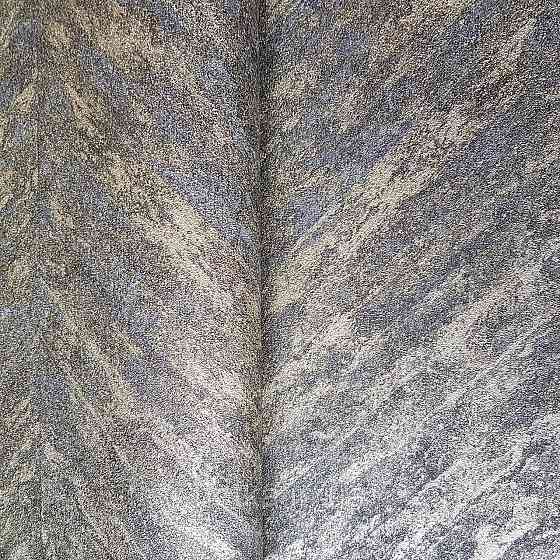 Шпалери вінілові на флізелін Rasch Linares 0.53х10 смуги ялинкою ефект потертості чорні з золотом 617559 Київ