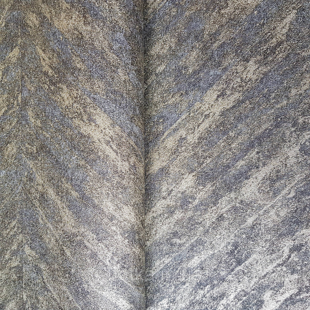 Шпалери вінілові на флізелін Rasch Linares 0.53х10 смуги ялинкою ефект потертості чорні з золотом 617559 Київ - фото 1