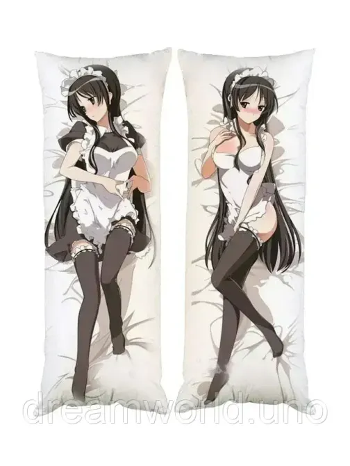 Подушка дакімакура Міо Акіяма K-on декоративна пардова подушка для обіймання двостороння 50х150 Харків - фото 1