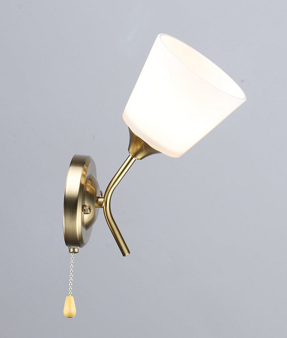 Бра з одним скляним плафоном N6628/1W (Мідь) Коломия - фото 1