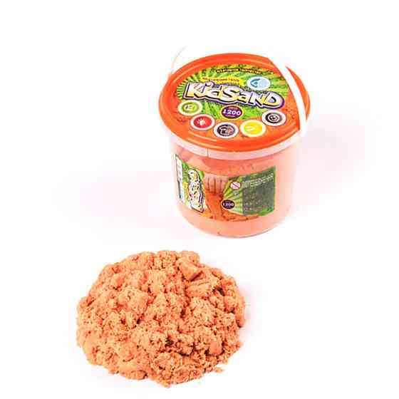 Набір креативної творчості "Кінетичний пісок "KidSand" KS-01-04, 1200 гр Помаранчевий Вінниця