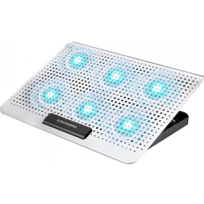 Підставка до ноутбука IceCoorel 10-15.6", 6*60mm 580 RPM, 2*USB, 350x225x26mm, Silver (A19) Вінниця - фото 2