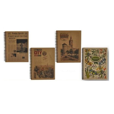 Блокнот Buromax spiral side, В6, 96sheets, KRAFT, white, perforation, assor (BM.2478) Вінниця - фото 2