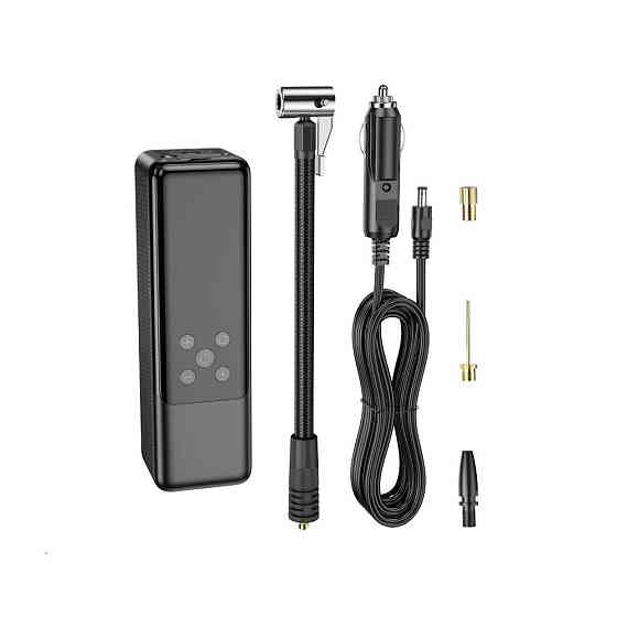 Автомобильный насос HOCO ZP5 May smart air pump Black Одесса