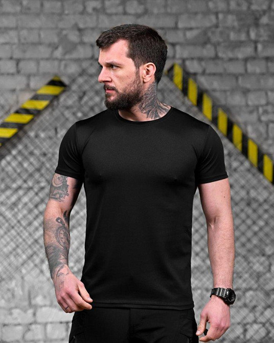 Тактическая потоотводящая футболка KILL  black   ДЛ7244 Одесса - изображение 2